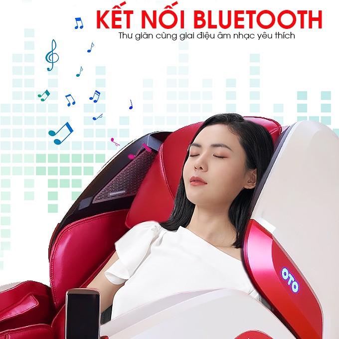 Ghế massage toàn thân OTO Prestige Swarovski PE-09 (Red - đính hạt pha lê)